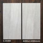 Gray Matt 600x1200mm Glazed Porcelain Floor Tile Dry Granular Rustic Stone Design