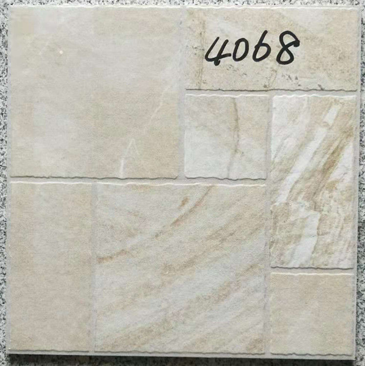 Decorative 400 X 400 White Tiles  For Bathroom Shower Non Slip Ceramic